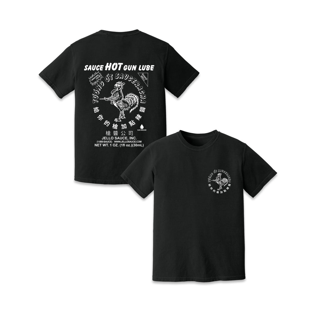 SAUCERACHA TEE- (BLACK)